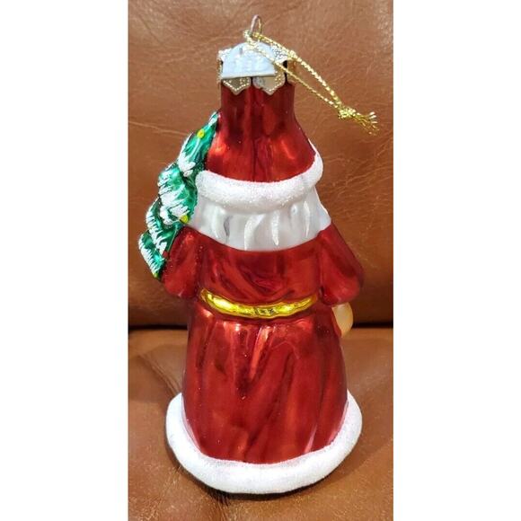 2003 Thomas Pacconi Classics Ornaments 5.5 Inch Sleigh Santa Snowman Wooden Box - Picture 7 of 16